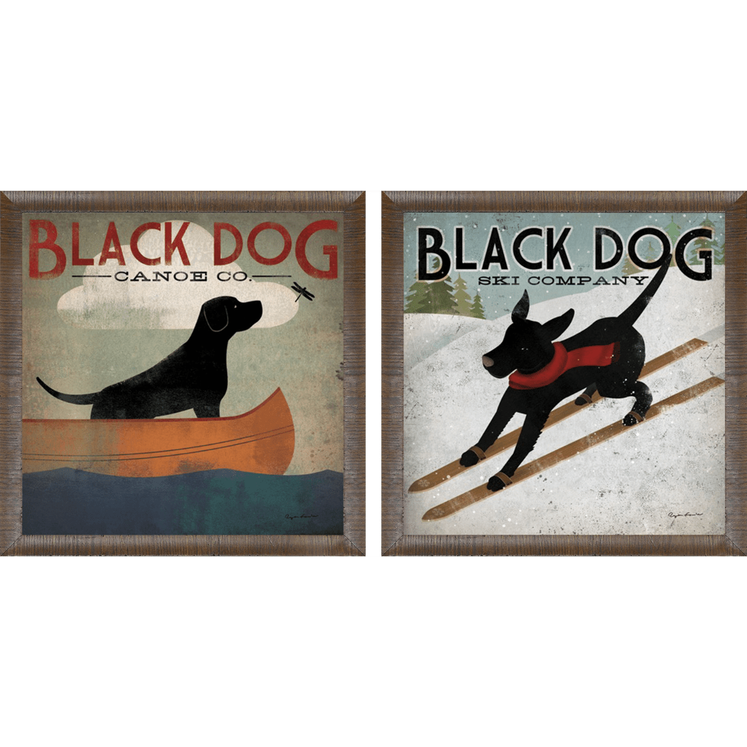 Black Dog Set of 2