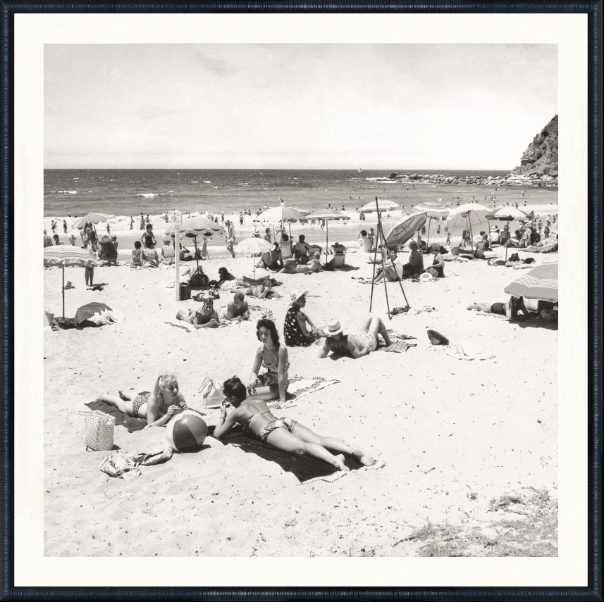 Nostalgia Collection - Sunbathers & Umbrellas c. 1960